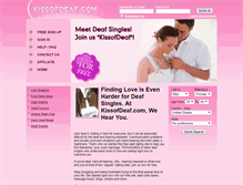 Tablet Screenshot of kissofdeaf.com